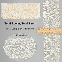 5 Yard flaches Spitzenband aus Baumwolle&nbsp;OCOR-GF0004-71B-01