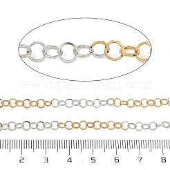 Zweifarbige Kabelketten aus Edelstahl 304&nbsp;CHS-G052-04GP