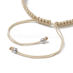 Pulseras de cuentas trenzadas de concha de cauri natural para mujer&nbsp;BJEW-JB11765-05
