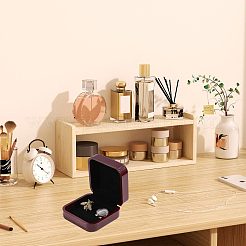 Schmuckkästchen aus Kunststoff und PU-Leder für Manschettenknöpfe&nbsp;CON-WH0117-14A