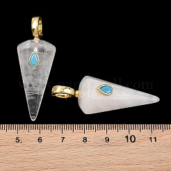 Colgantes puntiagudos de cristal de cuarzo natural y cristal de roca&nbsp;GG-CBA19F2-02G-04