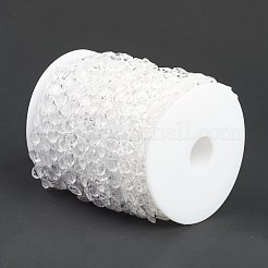 Chaîne de bradde de perles transparentes acryliques&nbsp;DIY-D041-01A