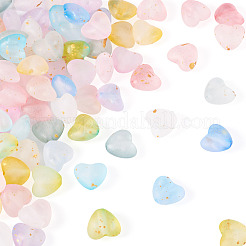 110 Stück 11 Farben mattierte transparente Acrylperlen&nbsp;OACR-TA0003-52