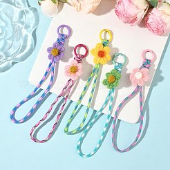 5 pieza de 5 colores de hilo de lana y cordón de poliéster para colgantes decorativos.&nbsp;HJEW-JM04339