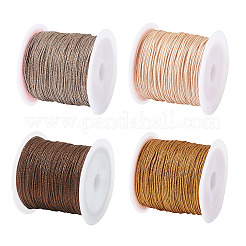 4 rollo de cordón metálico redondo de 4 colores.&nbsp;MCOR-TA0001-01B