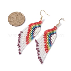 Boho 304 Edelstahl mit Glas-Ohrstecker&nbsp;EJEW-MZ00176