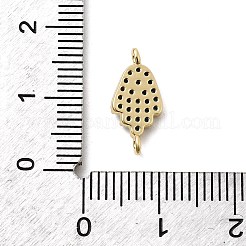 Ciondoli con connettore in ottone con micro pavé di zirconi cubici religiosi&nbsp;KK-H529-01B-G