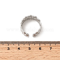 Anelli polsini aperti in acciaio inossidabile 304&nbsp;RJEW-H261-10P