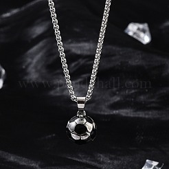 201 collane con ciondolo in acciaio inossidabile&nbsp;NJEW-H058-02P