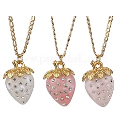 3 collier pendentif en strass acrylique&nbsp;NJEW-JN05442
