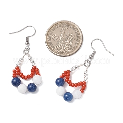 Pendientes colgantes de lágrima de acero inoxidable 304&nbsp;EJEW-MZ00462-01