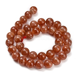 Natürliche sunstone Perlen Stränge&nbsp;G-L631-A04-10mm