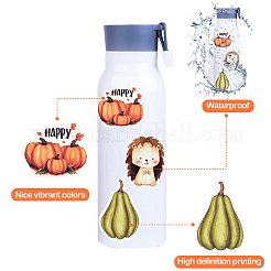 2 Beutel 2 Stile Thanksgiving Day Cartoon Vinyl Aufkleber&nbsp;DIY-YW0009-91