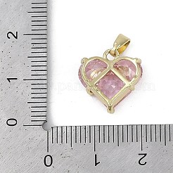 5 breloques en laiton micro pavé de zircone cubique&nbsp;KK-SZ0006-81B