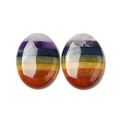 Cabochons de pierres précieuses mélangées naturelles chakra&nbsp;G-F724-01D