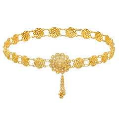 Blumenlegierung Gliederkette Glocke Quaste Taille Bauchketten für Frauen&nbsp;FS-WG85D53-01
