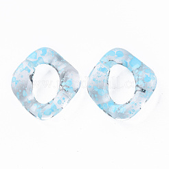 Transparentem Acryl Verknüpfung Ringe&nbsp;OACR-N009-016A-14