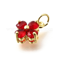 Colgante micropavé cubic zirconia de latón&nbsp;KK-V008-11G-03