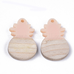 Pendentifs en résine & en bois&nbsp;RESI-S358-45C