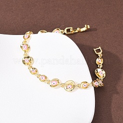 Messing-Gliederkettenarmbänder für Frauen&nbsp;BJEW-D387-03G
