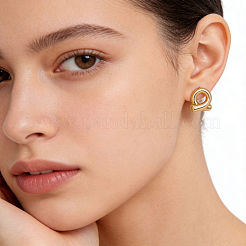 Pendientes de acero inoxidable 304 para mujer&nbsp;MG2495