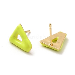 Aretes de triángulo esmaltados&nbsp;EJEW-K093-04G