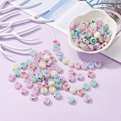 200pcs cuentas de acrílico luminosas&nbsp;MACR-YW0001-39
