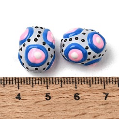 Perles de verre émaillé&nbsp;GLAA-C038-01J