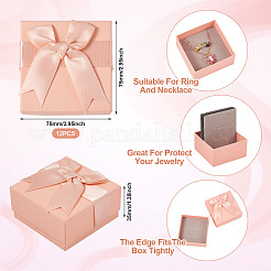 Quadratische Geschenkbox für Schmuckset aus Papier&nbsp;CON-TAC0013-03A