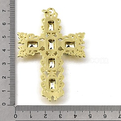 Ottone micro spianare pendenti zirconi&nbsp;KK-U072-39G