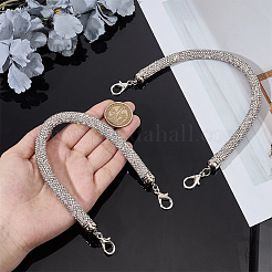 2 x Taschengriffe aus Legierung mit Kristall-Strass&nbsp;DIY-PH0028-95P