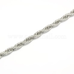 Anlaufgeschützte modische 304 Edelstahl-Seilketten&nbsp;STAS-A028-N056P