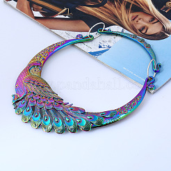 Ethnischen Stil Legierung Pfau Lätzchen Halsketten&nbsp;FS-WG6E760-01