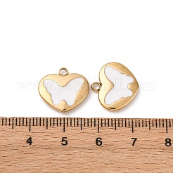 304 Edelstahl-Emaille-Anhänger&nbsp;STAS-L022-008G-B