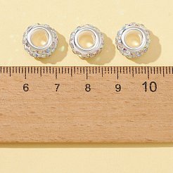 30 Stück Polymer-Ton-Strass-europäische Perlen&nbsp;CPDL-FS0001-01