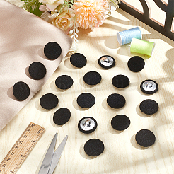 20 pièce de tissu avec boutons de base en aluminium&nbsp;BUTT-NB0001-77D