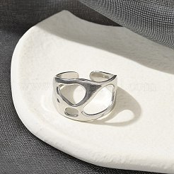 Offene Manschettenringe aus 304 Edelstahl für Unisex&nbsp;RJEW-Q003-03P