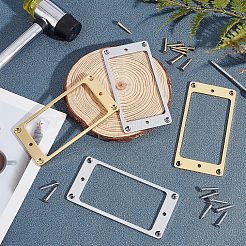 2 ensemble de 2 couleurs de couvercle de humbucker en alliage pour cadre de micro de guitare&nbsp;AJEW-FG0001-81