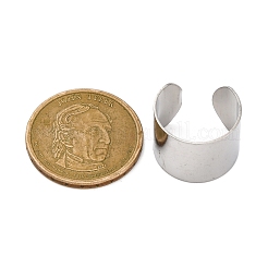 Anelli polsini aperti in acciaio inossidabile 304&nbsp;RJEW-G335-01C