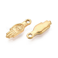 Mano di Hamsa in acciaio inossidabile 304 con ciondolo a forma di occhio&nbsp;STAS-T072-47G