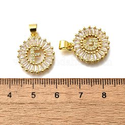 Ciondoli in ottone con micro pavé di zirconi da 26 pezzo&nbsp;KK-R218-04G