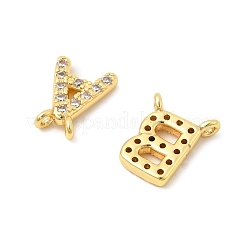 Ciondoli in ottone con micro pavé di zirconi trasparenti da 26 pezzo&nbsp;KK-H252-02G