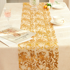 Tischdecke aus Polyesternetz mit Goldfolie&nbsp;AJEW-WH0348-474