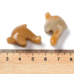 Heilende Delfinfiguren aus natürlicher Topas-Jade&nbsp;G-B062-01D