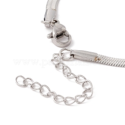 Bracciale a spina di pesce in acciaio inossidabile 304 anti-ossidazione per uomo e donna&nbsp;BJEW-D450-01P-01