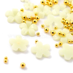 Clou cabochons en plastique fleur&nbsp;X-MRMJ-I001-03F