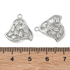 Pendentifs en laiton zircon cubique transparent&nbsp;KK-C259-02P