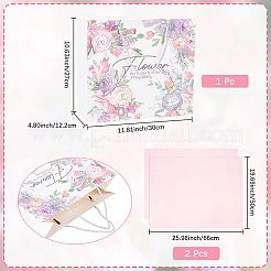 1 Stück Papiertüten mit Blumendruck&nbsp;ABAG-SP0001-16