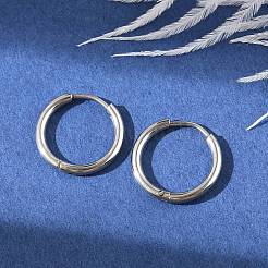 Anlaufgeschützte Creolen aus 304er Edelstahl für Damen&nbsp;EJEW-F280-07B-P