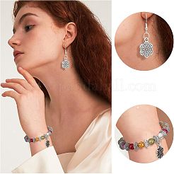 150pcs 15 colgantes de aleación de estilo tibetano de estilo&nbsp;TIBEP-FH0001-13